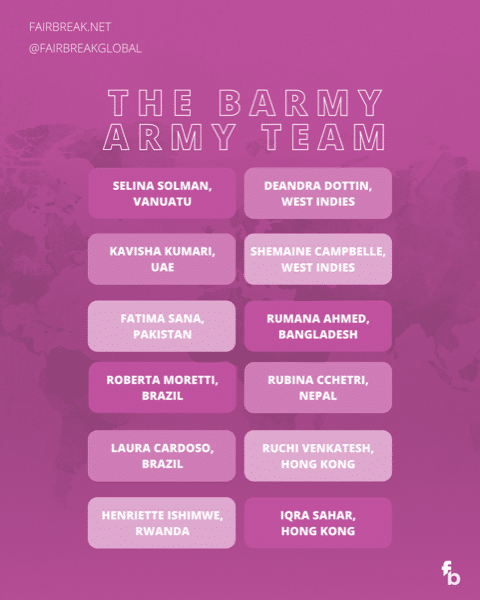 The barmy Army Team
